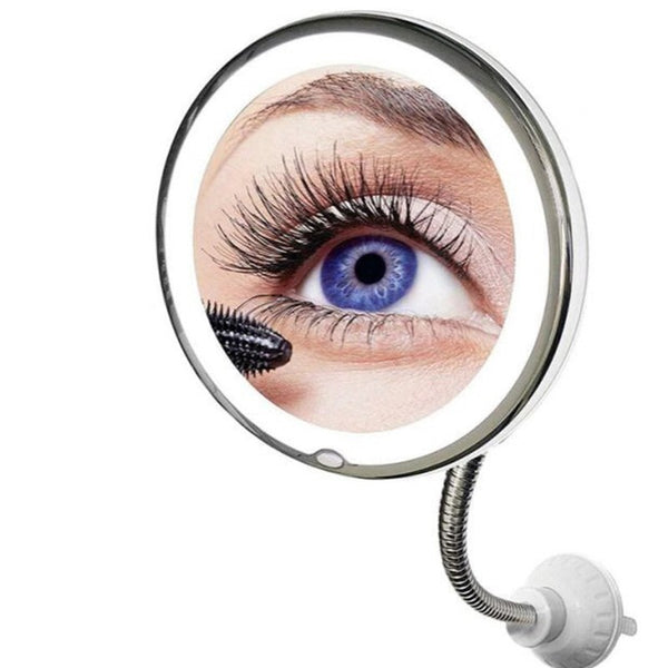 Espelho de Maquiagem com LED e Aumento